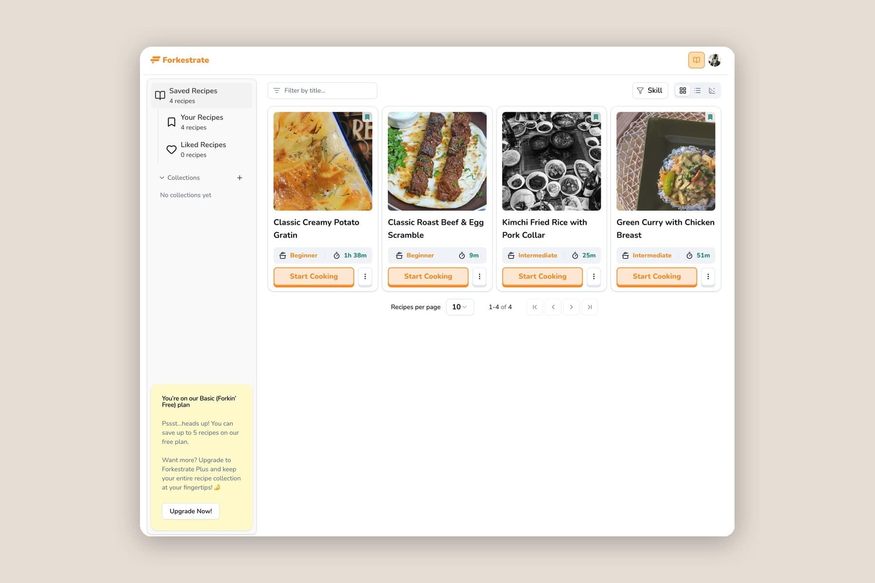 Forkestrate: AI Recipe Book
